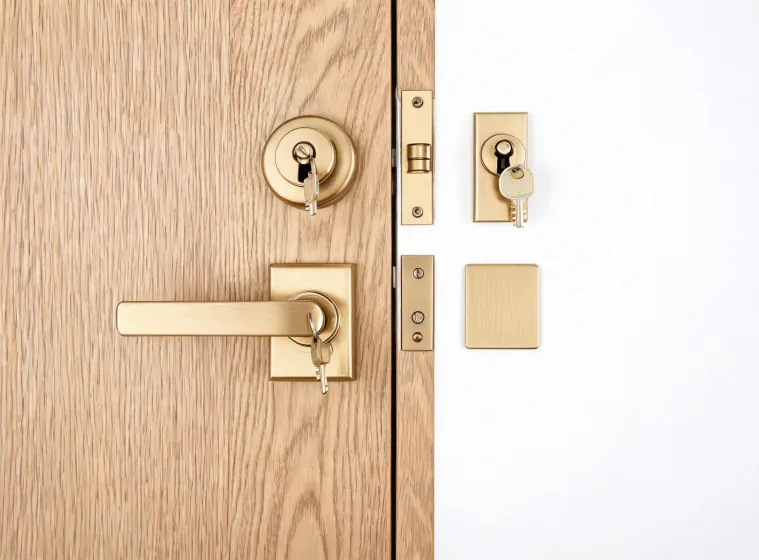 Entry door hardware set