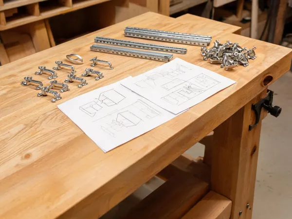 Millwork cabinet hardware package