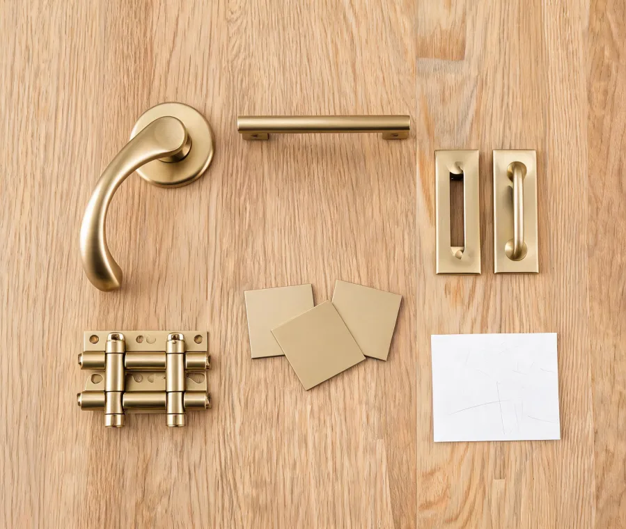 Emtek door and cabinet hardware seasonal display