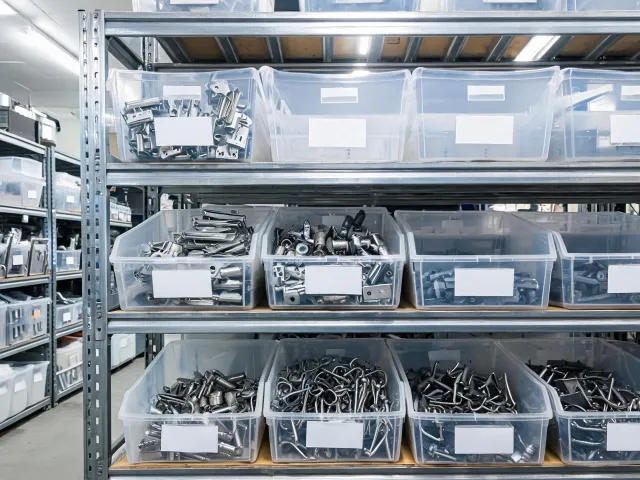 Facilities maintenance hardware stockroom